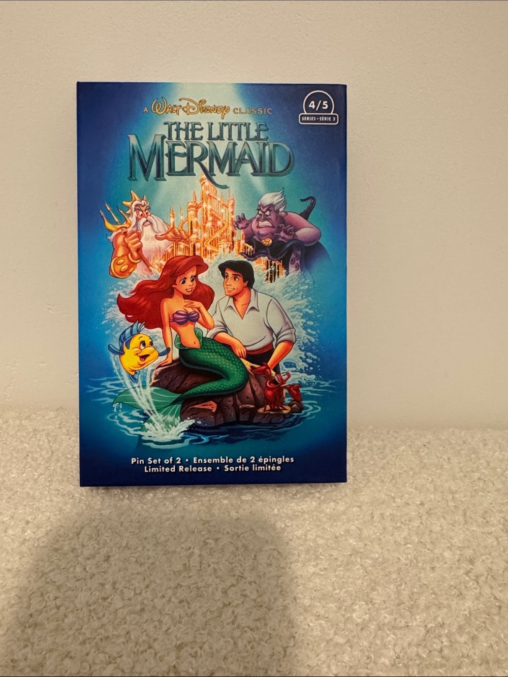 Disney The Little Mermaid Artwork VHS Pin Set